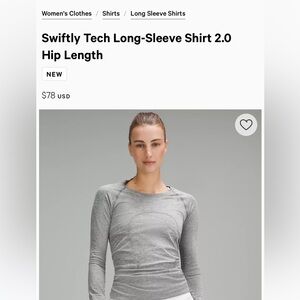 Lululemon Long Sleeve Shirt